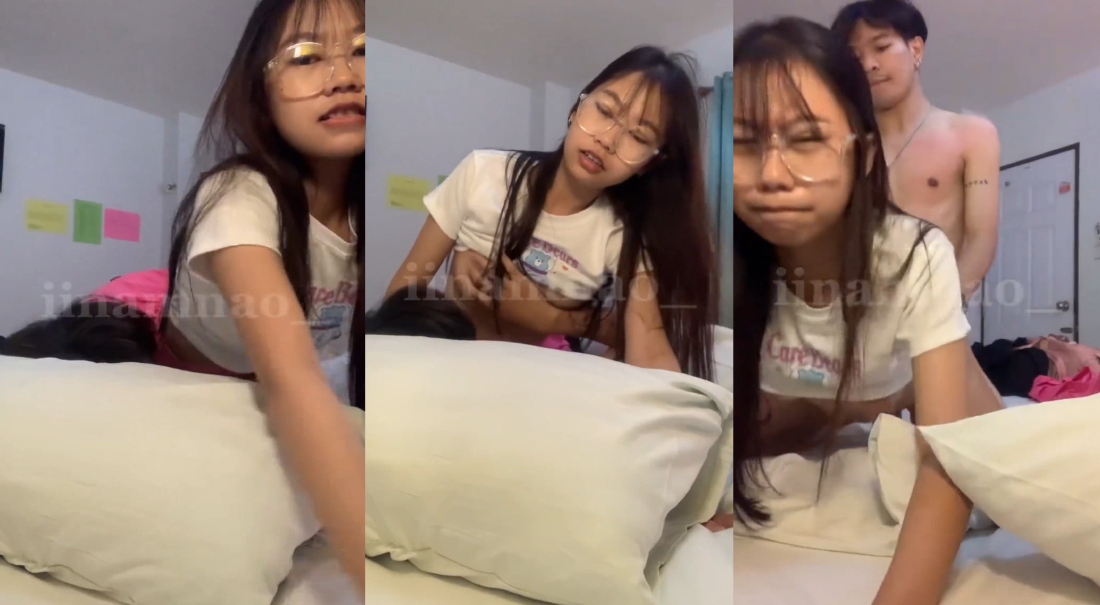 คลิปหลุดxxx iinamnao Onlyfans ใส่แว่นตัวเล็กเย็ดโคตรดี