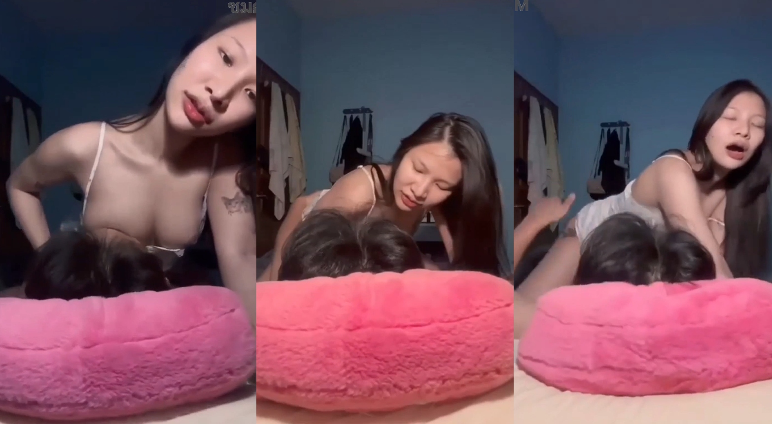 คลิปหลุดไทยน้องเนส อัดคลิปตอนเย็ดกับแฟน นั่งคร่อมแฟนขย่มหีเสียวมาก