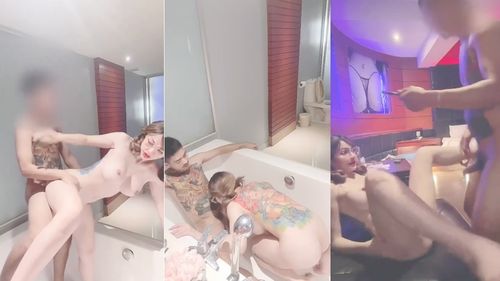 คลิปหลุด คู่เทพหนุ่มทรงเอ กับสาวทรงซ้อแอบมาเปิดโรงแรมลงอ่างอาบน้ำเย็ดกันมันส์ น้ำหีไหลเยิ้ม